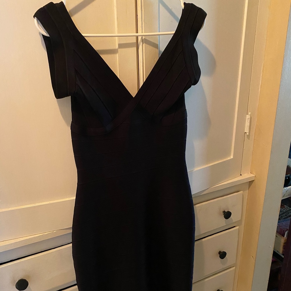 Herve Leger Black Cocktail Dress